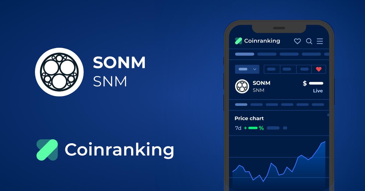 SONM Price (SNM), Market Cap, Price Today & Chart History - Blockworks