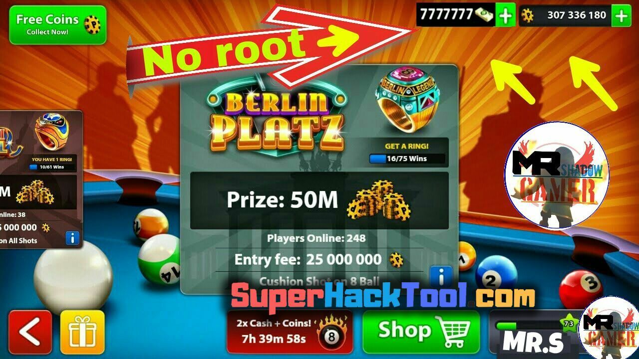 Generator Coins & Money For 8 BALL POOL Free 