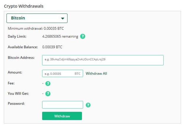 Crypto withdrawal | Withdraw to Bitcoin | Skrill