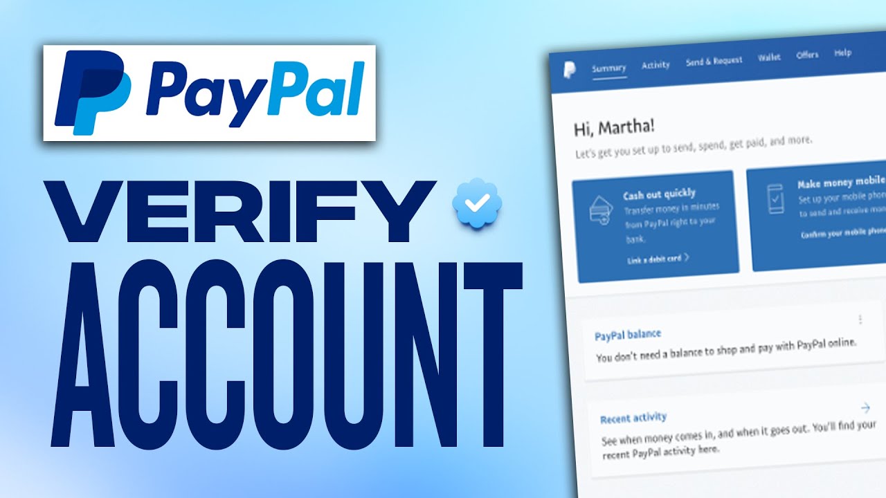 How do I verify my PayPal account? | PayPal SM