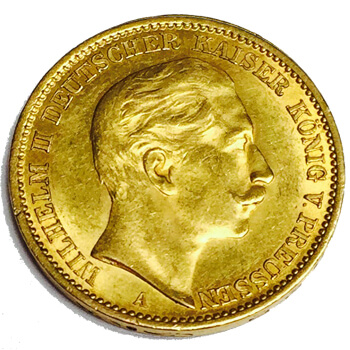 German 20 Marks Gold Coin | Tavex