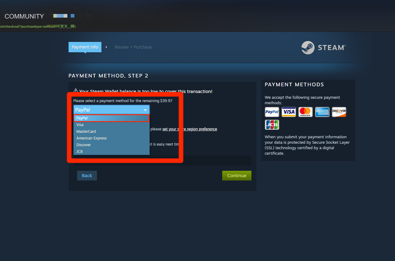 Steam - Warning on using PayPal to pay for Steam games | coinlog.fun Forums