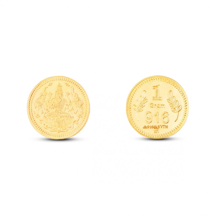 1 Gram Lakshmi Gold Coin 24kt( Purity) – Bangalore Refinery