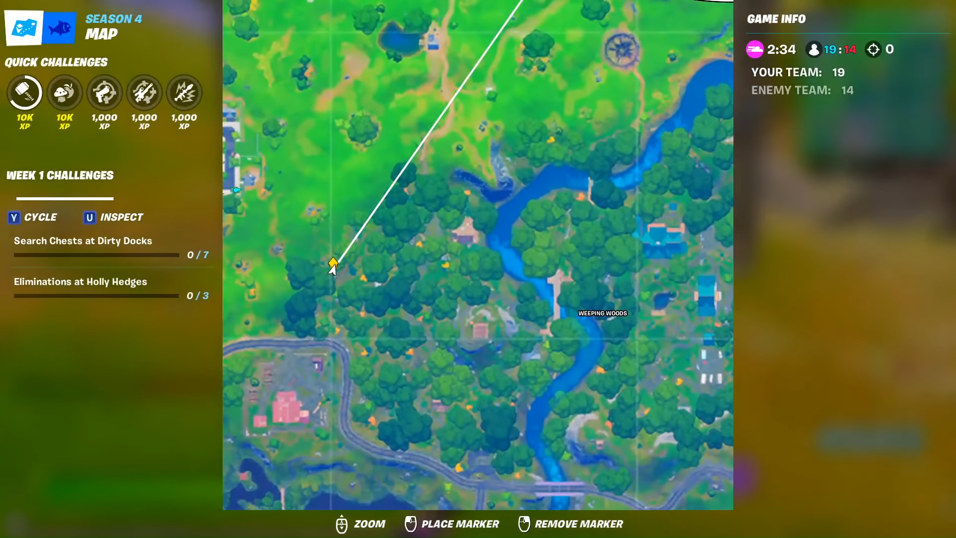 Every Week 8 XP Coin Location in Fortnite Season 4