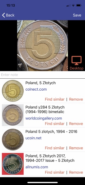 Coinoscope: Coin identifier Free Download