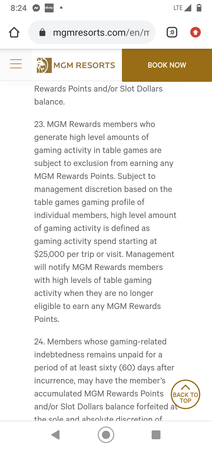 MLife- Worth it to get Platinum? discussed in MGM/Mirage/Gaming Business at Wizard of Vegas