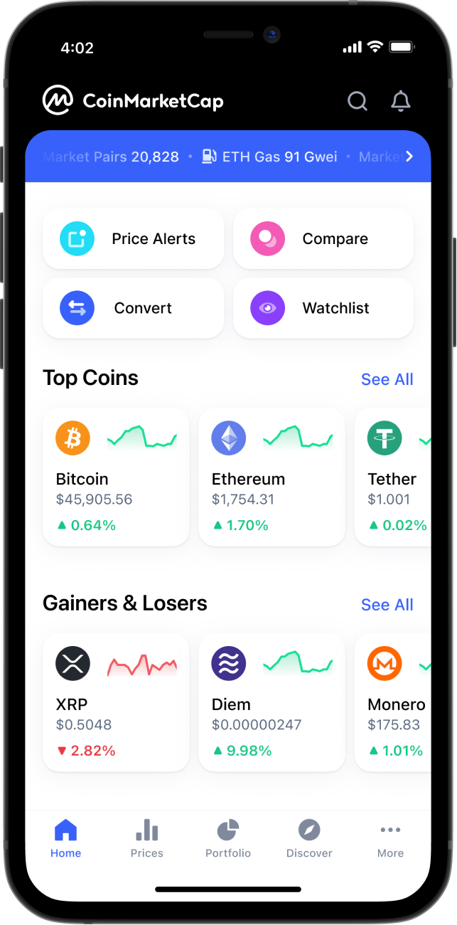 Feature Explorer | CoinMarketCap