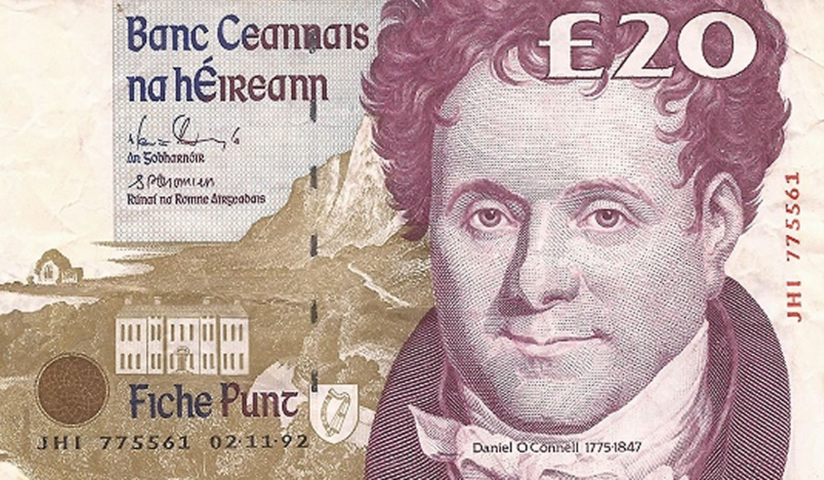 Irish pound to US dollar exchange rate, calculator online, converter