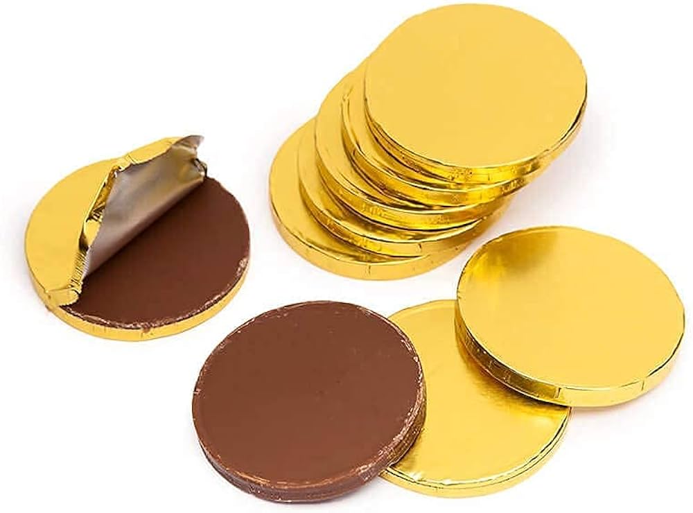 20 Gold Chocolate Coins 2 Bags - 99 Rands