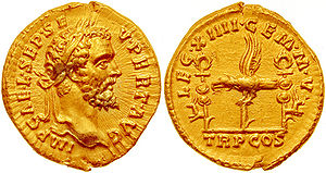 AD Aurelian Gold Aureus : Mars Ticinum | The Britannia