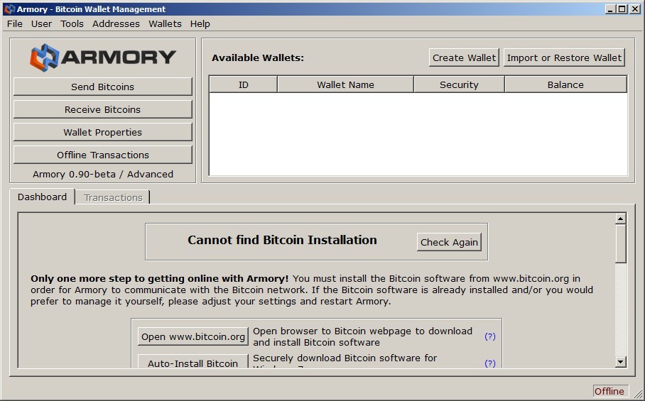 Website To-Do List – Bitcoin Armory – Python-based fully-featured Bitcoin Wallet Software