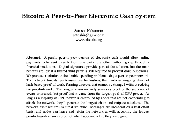 Bitcoin Whitepaper print booklet