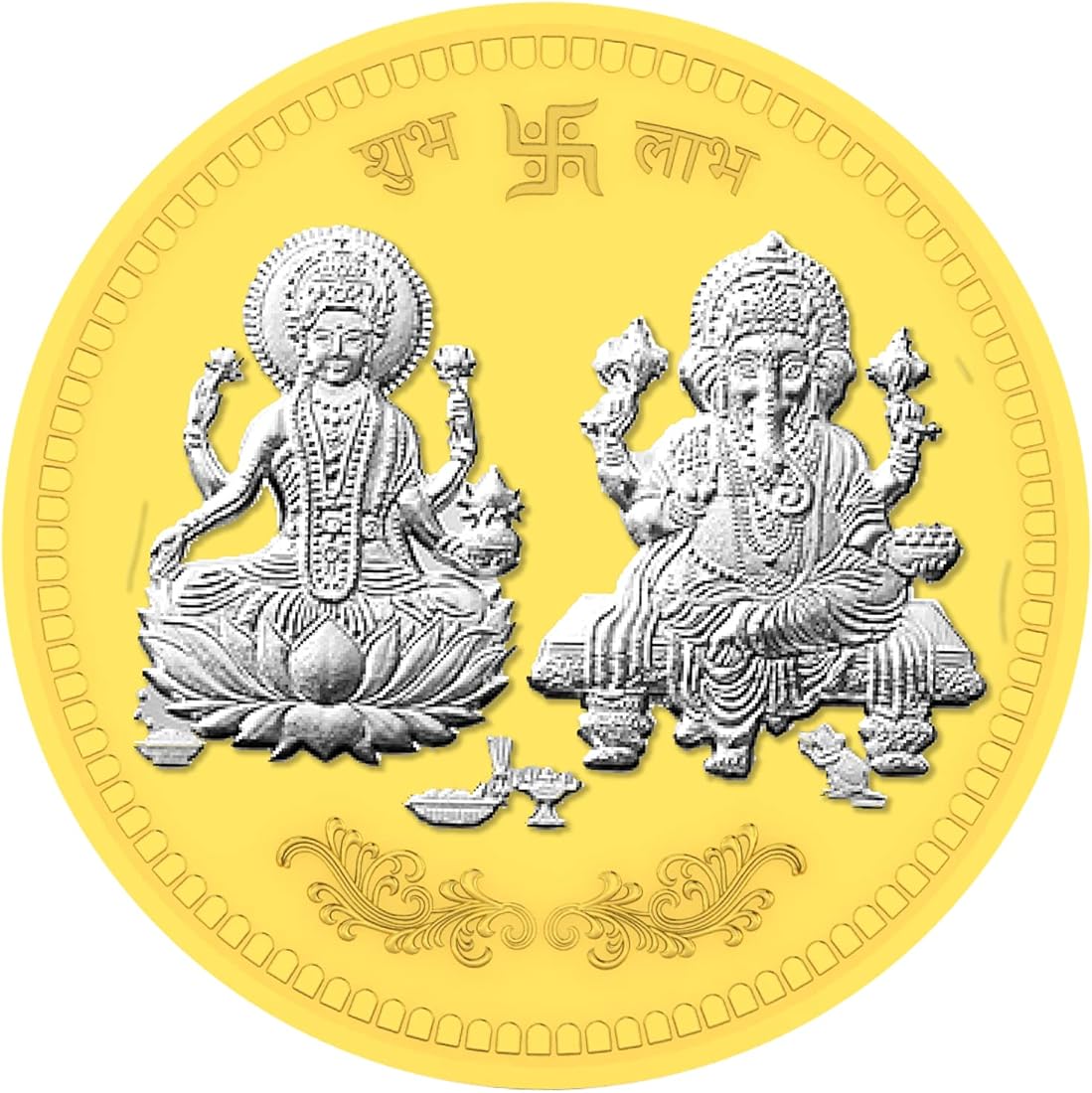 50g Silver Coin () - Lakshmi Ganesh