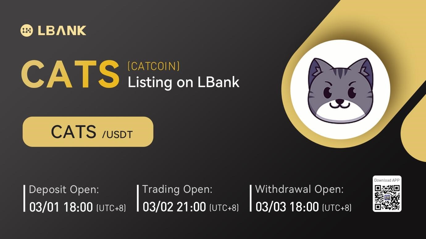 Catcoin ( CATS ) token contract is 0xc9aDAb7F3b7cFF83A10FD5EB7BD7A