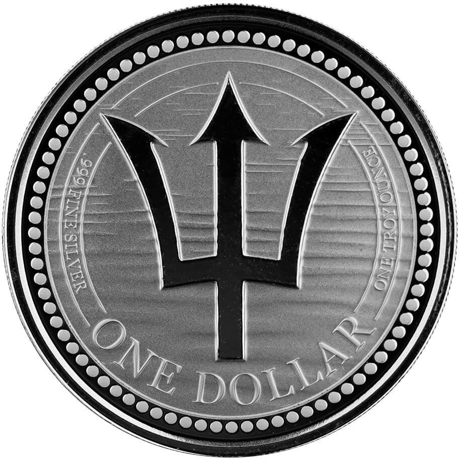 BARBADOS TRIDENT BULLION COIN ( Scottsdale Mint) - AgAuNEWS