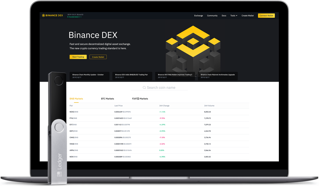 Binance DEX - Compatible third-party DEX | Ledger