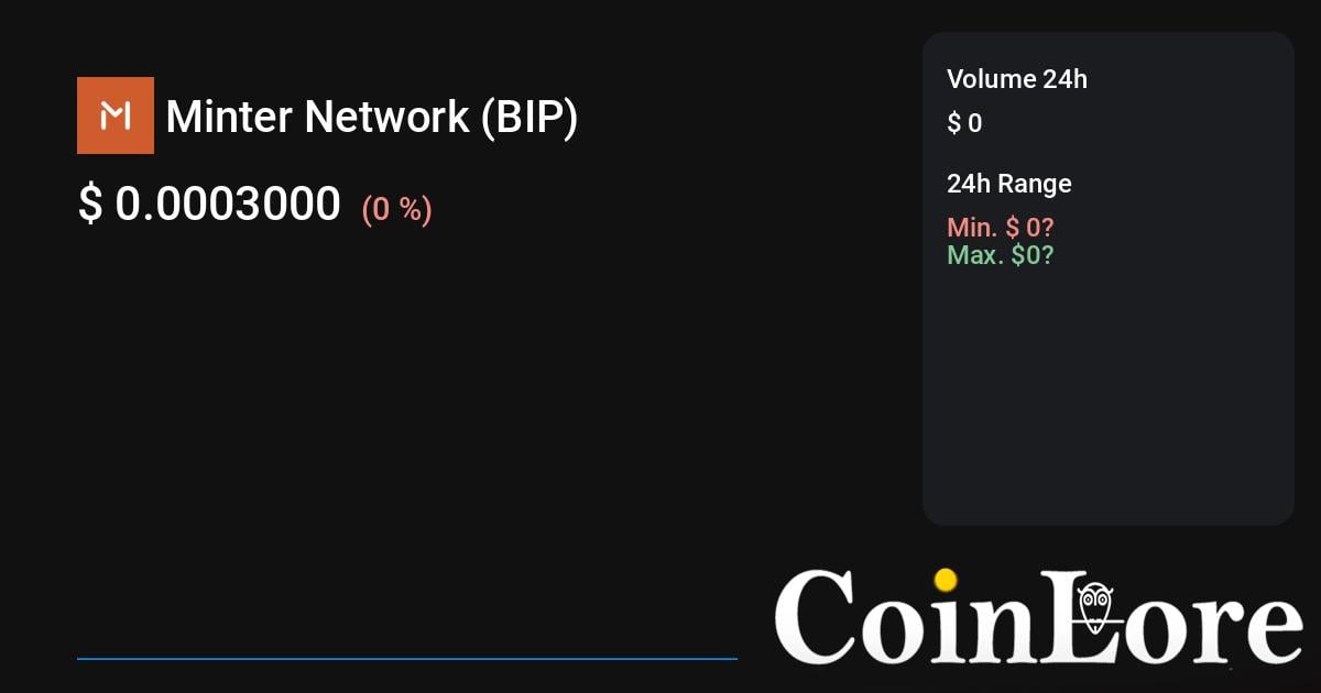 Minter Network Price | BIP Price index, Live chart & Market cap | OKX