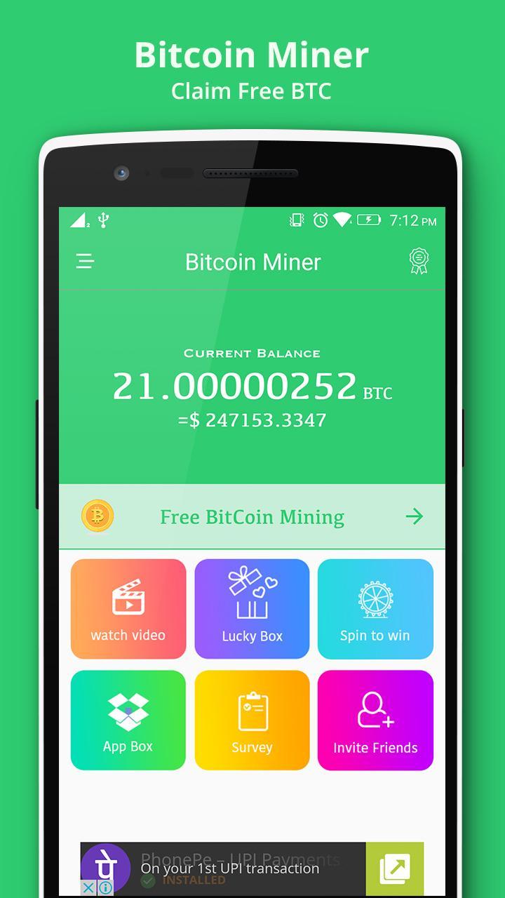 BITCOIN MINER APK (Android App) - Free Download