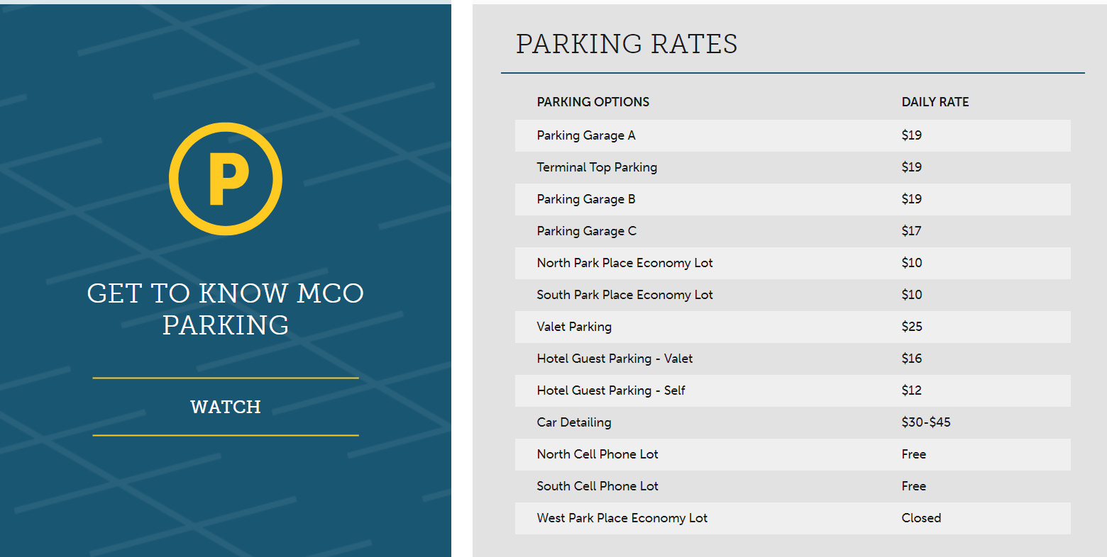 Orlando International Airport Parking | MCO Parking | snag a space®