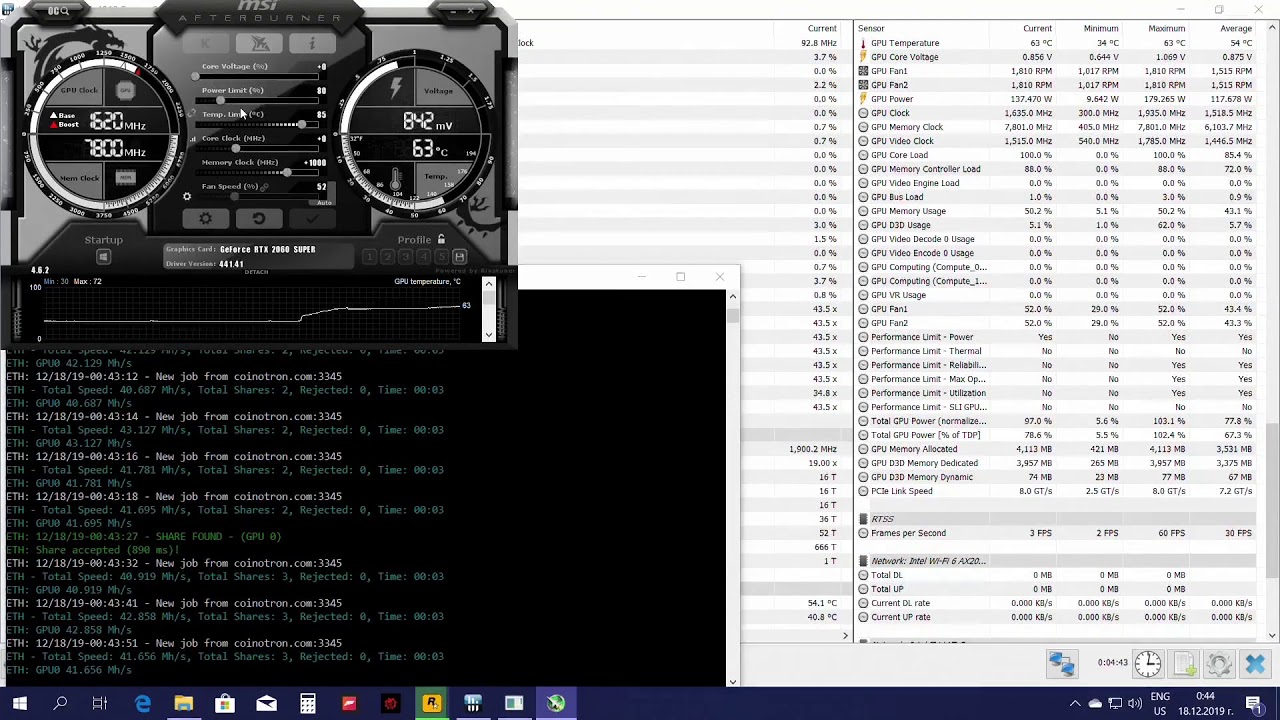 ⛏ NVIDIA RTX Mining Performance and Hashrate | Kryptex