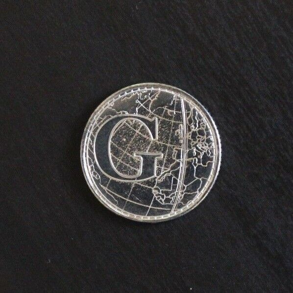 G Greenwich Mean Time A-Z 10p Circulated Coin