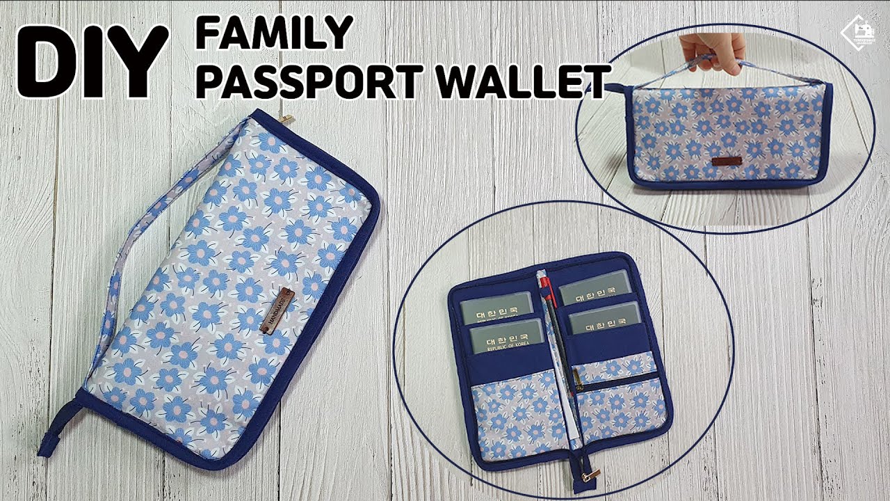 Free DIY Passport Wallet Pattern -