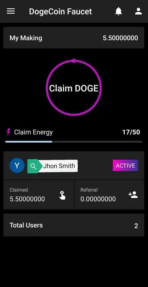 App Earn Dogecoin Faucet Android app - coinlog.fun