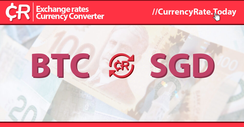 Convert Bitcoin to Singapore Dollar | BTC to SGD currency converter - Valuta EX