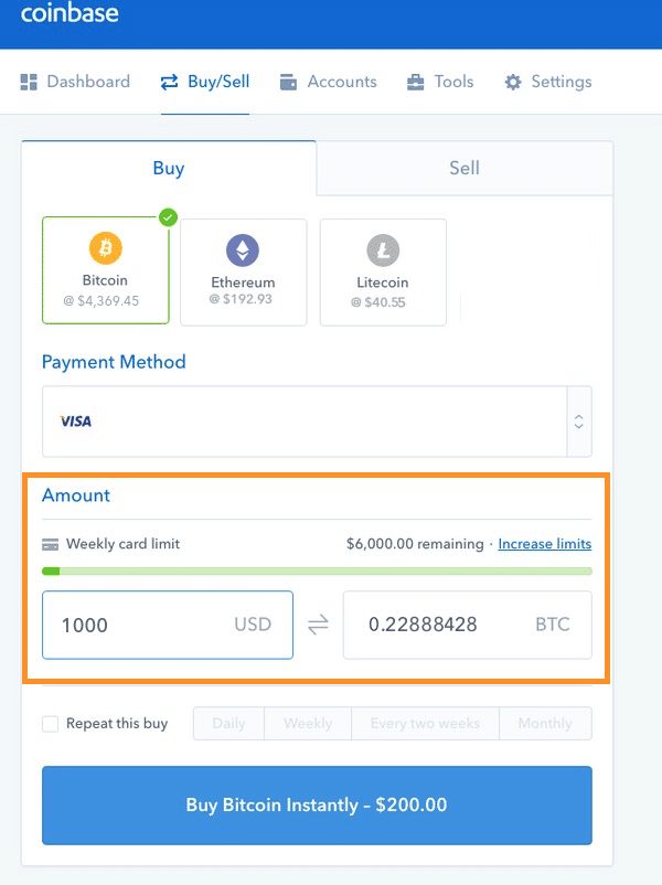 How to Buy Bitcoin on Coinbase - Bitcoin Market Journal