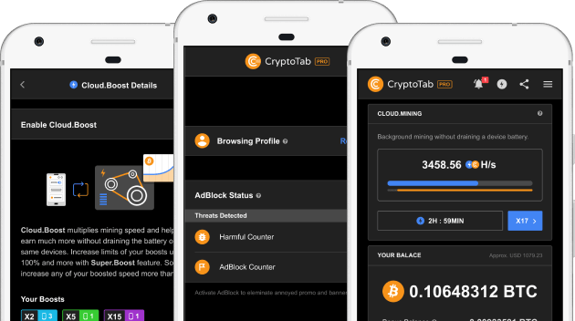 Download CryptoTab Browser Pro Level (MOD) APK for Android