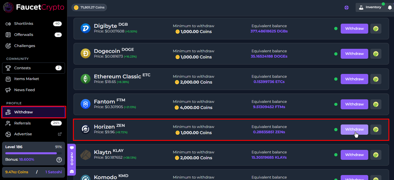 What is the minimum withdrawal amount? Is there a withdrawal fee? - FC - Knowledge Base