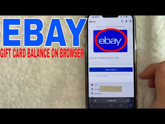 Fix the ebay gift card balance checker - The eBay Community