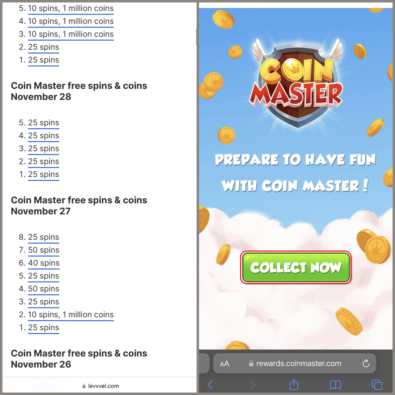 Today’s Coin Master Free Spins [March ] Gift Links