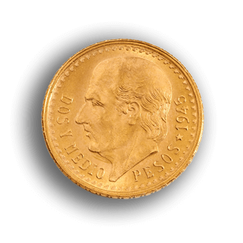 Mexico Gold 2 Dos Pesos Gold Coin Grams - DigiformsApp