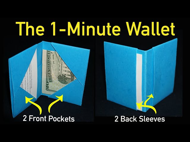 How to Make a magic wallet out of paper « Papercraft :: WonderHowTo