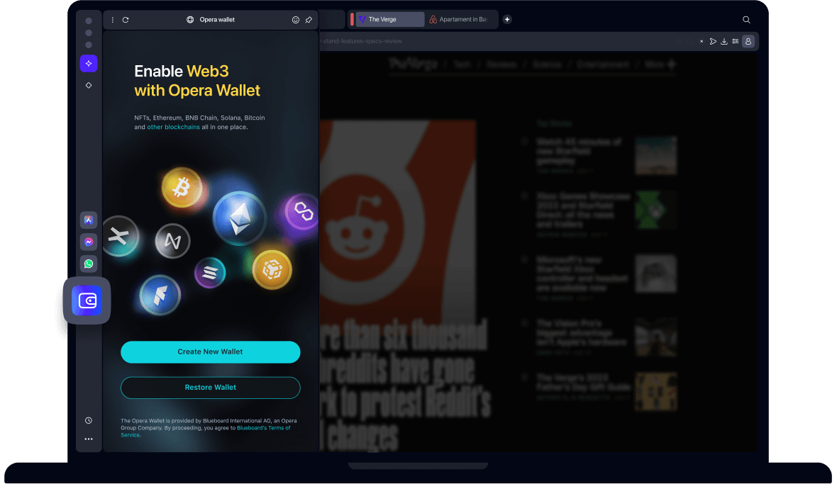 Opera Wallet | Crypto Wallet in your browser | Opera Browser
