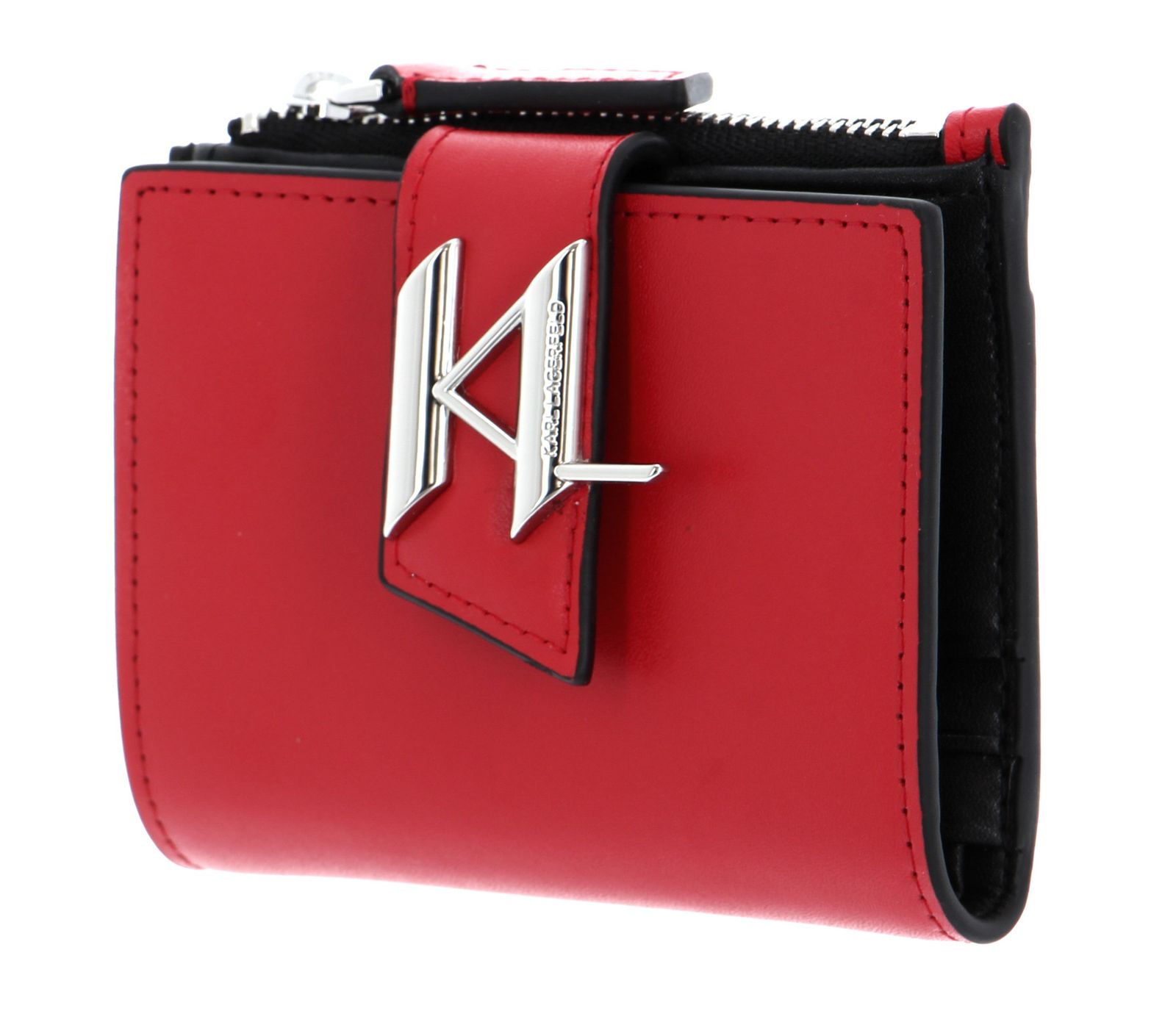 % OFF on KARL LAGERFELD K/IKONIK LEATHER CONTINENTAL WALLET W POPPY RED