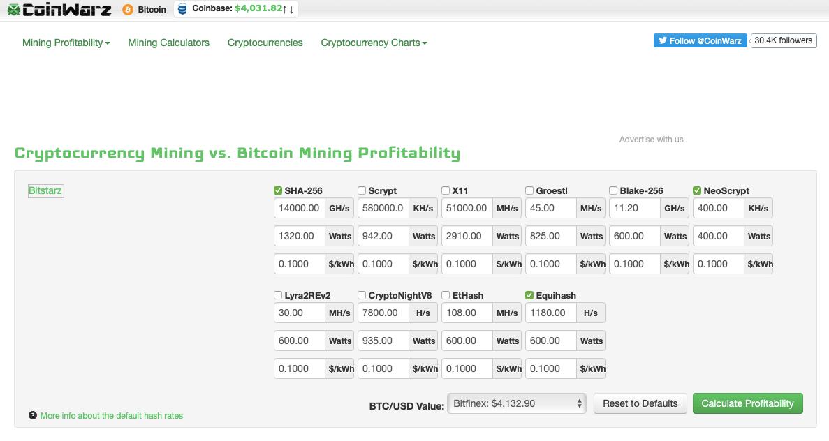 GPU Mining Calculator. What to Mine on GPU