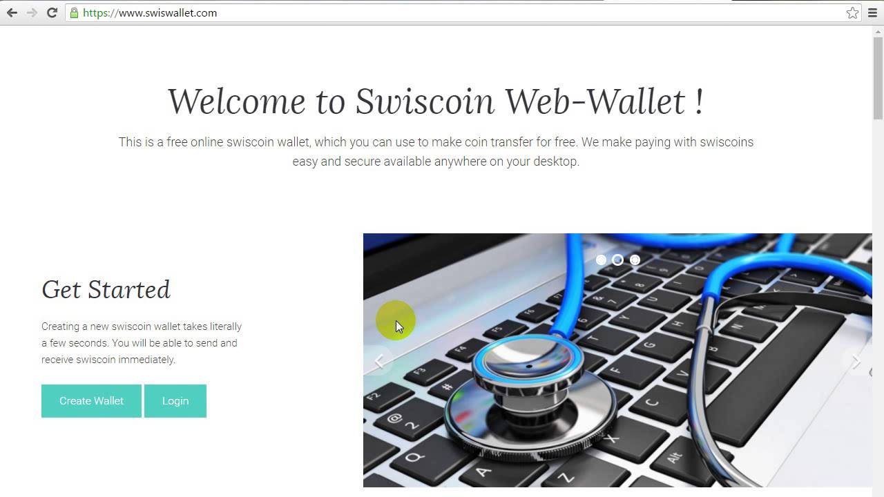 Swiscoin Wallet Login