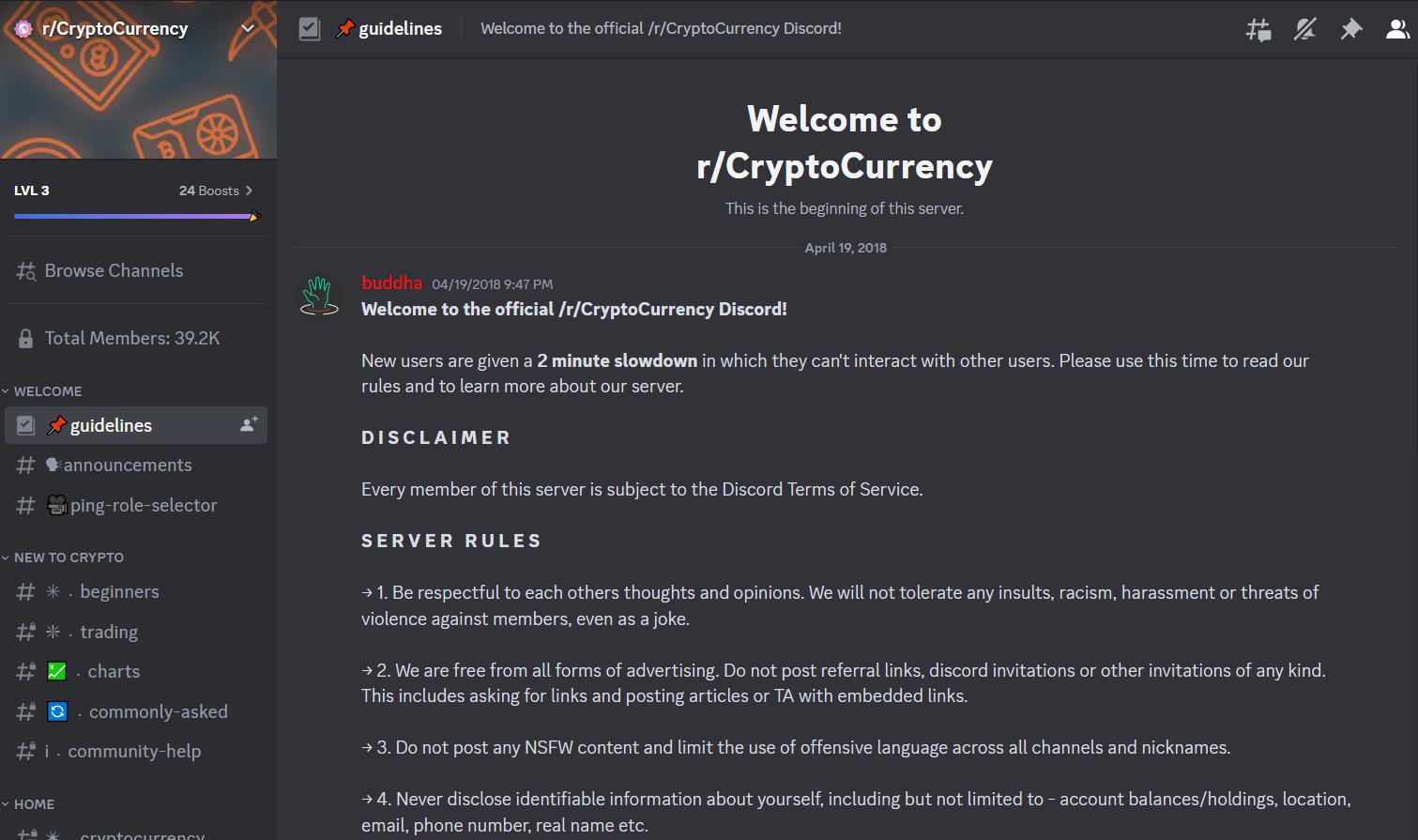 DCA Crypto Club - Discord Servers