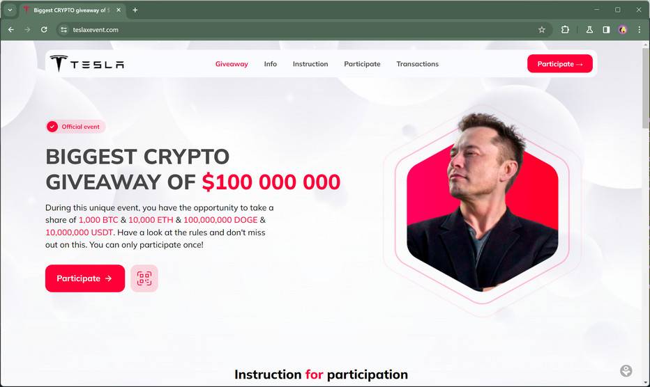 Elon Musk “Freedom Giveaway” Crypto Scam Spread on Twitter | Trend Micro News