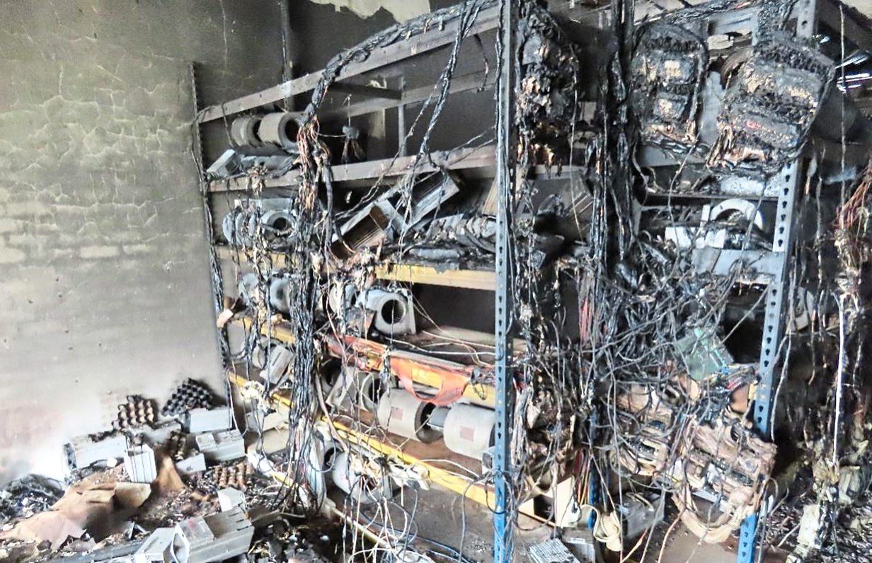 This Is What Happens When a Bitcoin Mine Burns Down