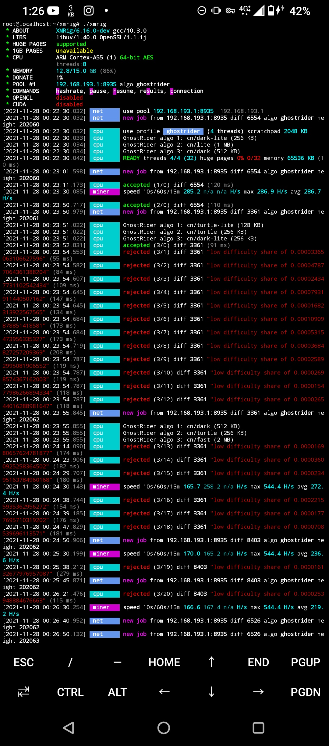 ⛏️Mining pool share difficulty | Kryptex Pool