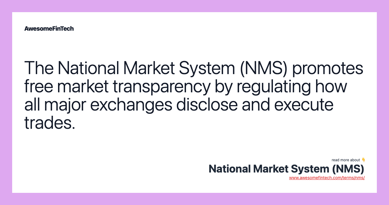 NMS Plan | Regulation | LTSE