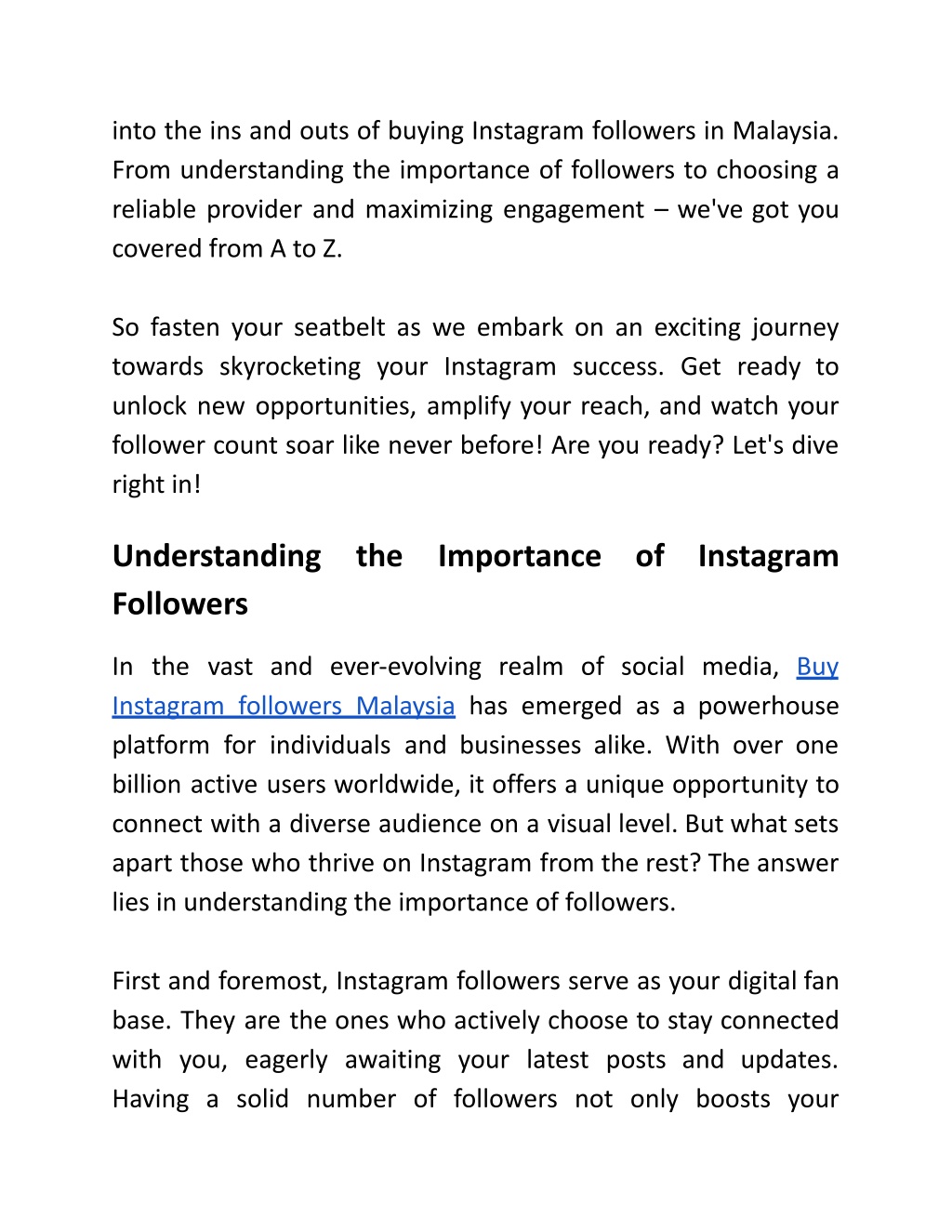 Buy Instagram Followers Malaysia - Real & Active - Social Viral