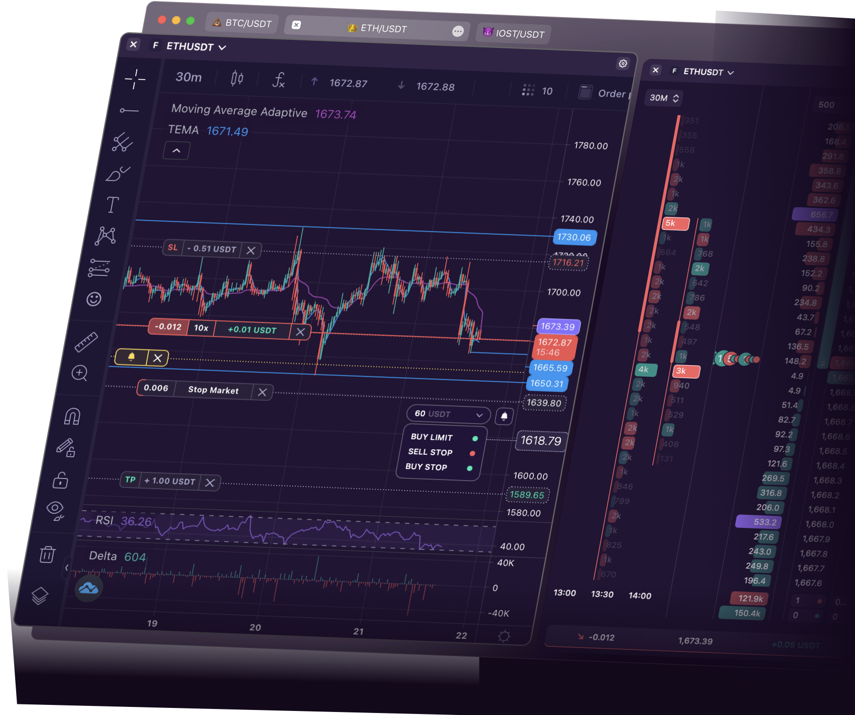 Cryptocurrency trading platform | Crypto exchange app | TabTrader