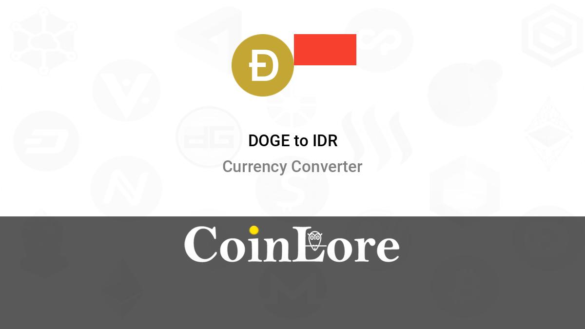 Dogecoin to Indonesian Rupiah Exchange Rate Chart | Xe