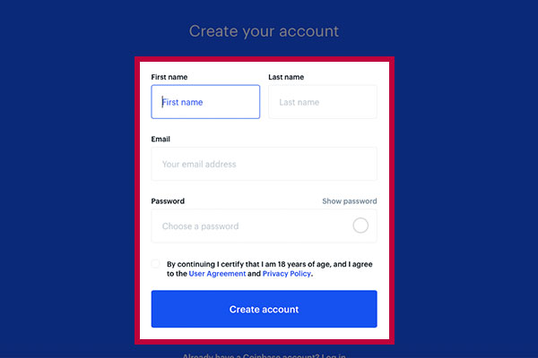 How to Sign Up and Login Account in Coinbase