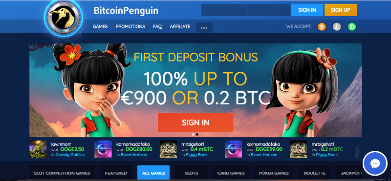 BitcoinPenguin No Deposit Bonus Code Promo Codes, Free Spins