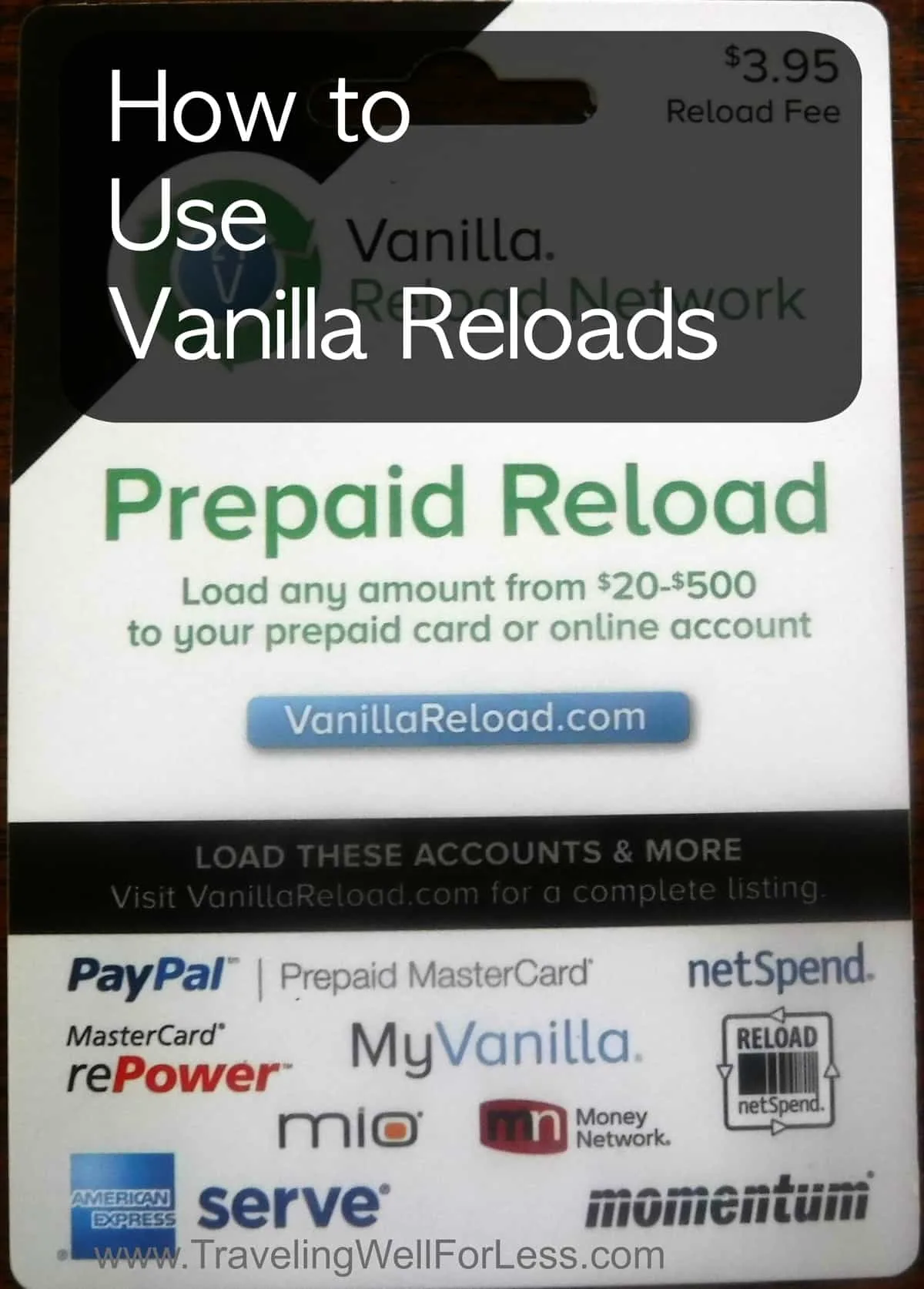 Myvanilla Prepaid Reload Card | Delivery Near You | Uber Eats